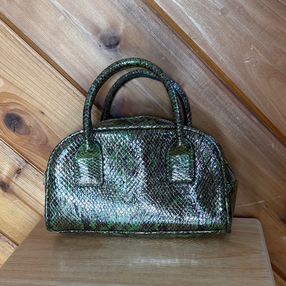 SHEIN Green Faux Snakeskin Women's Bag